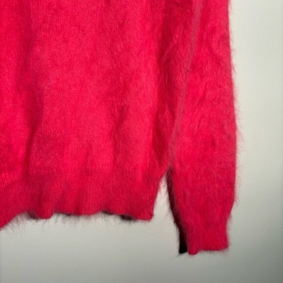 Bellerose Bright Coral Angora Blend Sweater - Picture 4 of 8